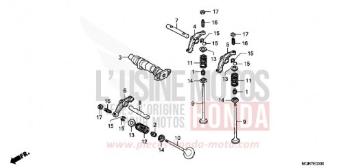 CAMSHAFT/VALVE (FRONT) VT750SB de 2011